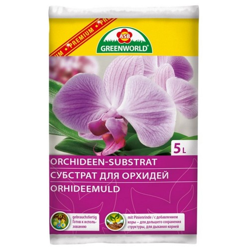 Muld - Orhideemuld Greenworld Premium 5L